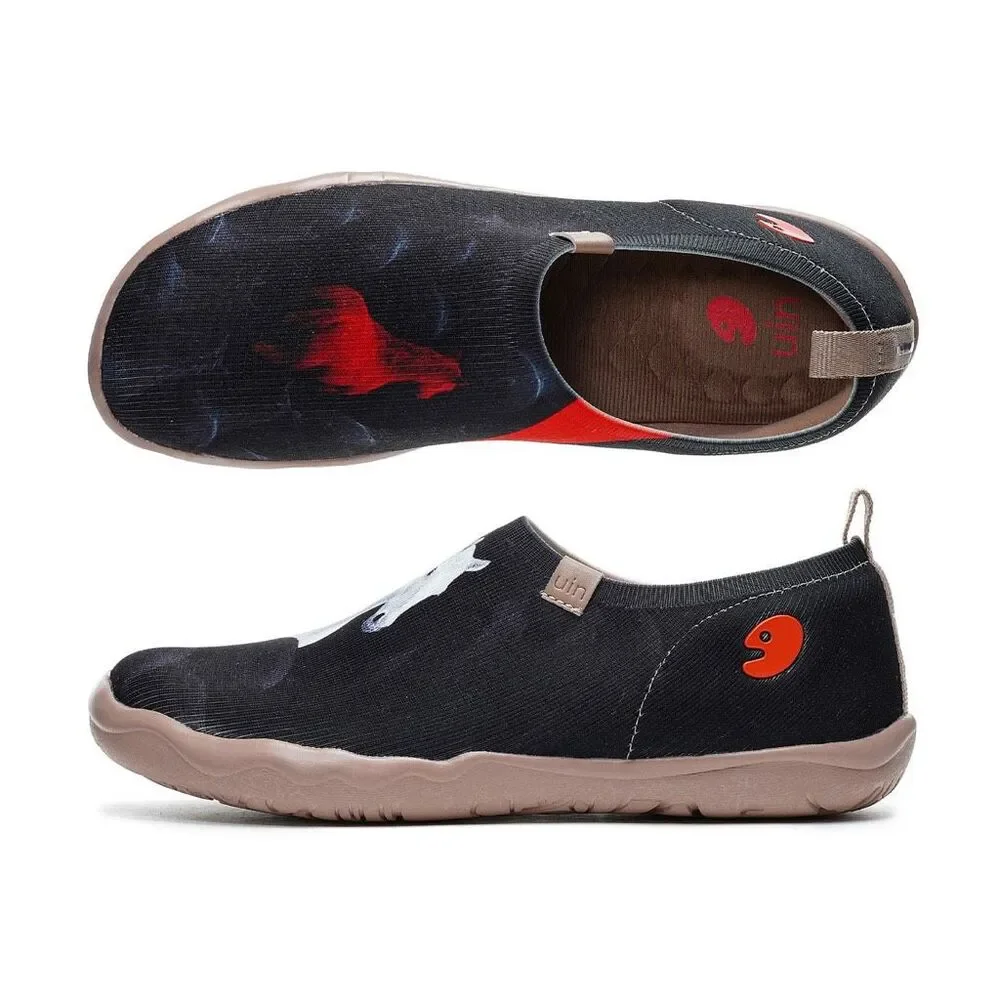 UIN Men's Walking Travel Shoes Canvas Comfort Sneaker (Sprit of the Horse)